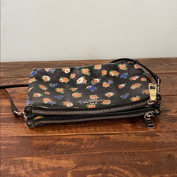 Coach Black Floral Crossbody Bag - Picture 14 of 16